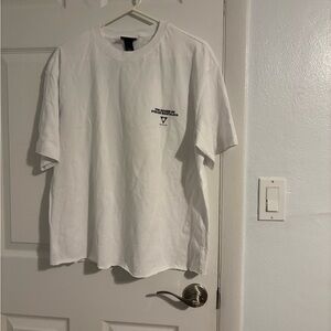 H&M White Minimalist Graphic Tee